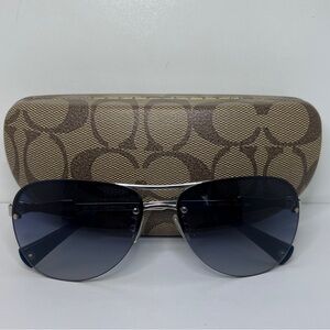 Coach Silver and Blue Sunglasses